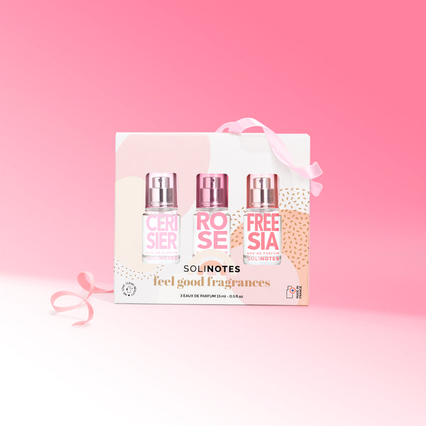 Coffret 3 Eaux de Parfum - Fleur de Cerisier, Rose, Freesia