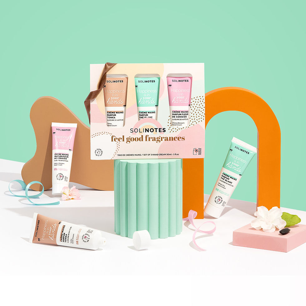 Coffret 3 Crèmes Mains - Tonka, Thé Blanc, Fleur de Cerisier